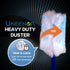 180° Dusters Multi Surface Duster Refills Kit - Extender Handle with 1 Long Handle, 1 Short Handle, 15 Duster Refills