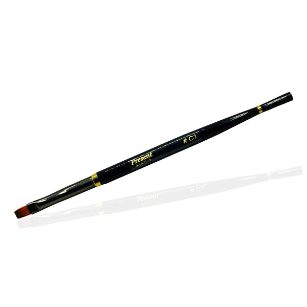 Present by BNP Black Nail Art Tool Brush, 1 Pc Acrylic Gel UV Design Adhesive Liner Pen for Manicure