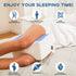 Knee Pillow for Side Sleepers, Leg & Knee Support Pillow, Smooth Spine Memory Foam Alignment Pillow for Hip Pain &
