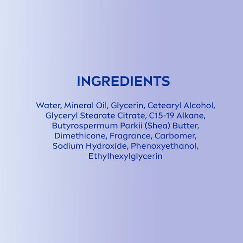 NIVEA Shea Nourish Body Lotion, Dry Skin, Hyaluronic Acid, 2.5 Fl Oz Bottle, Pack of 6