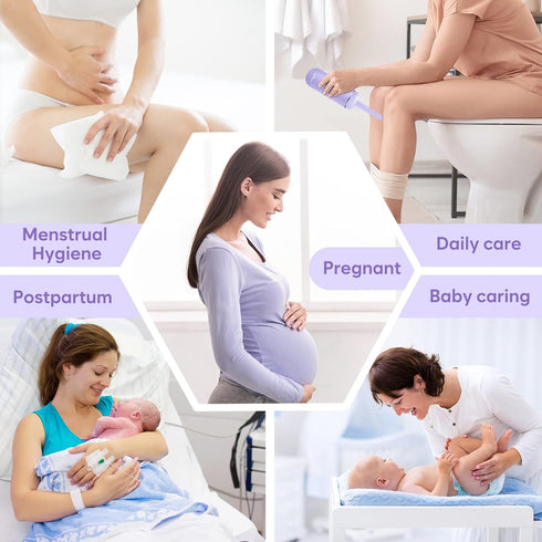 Portable Peri Bottle for Postpartum Care - Easy@Home Handheld Bidet for Personal Hygiene, 380ml Leakproof Design