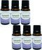 KRISAMEX Lavender Natural Essential Oils Diffuser Aromatherapy 6 Bottles Set CB