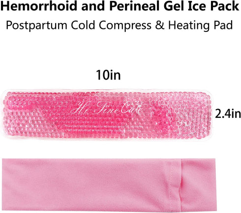 2 PCS Reusable Perineal Cooling Pad, Hemorrhoid and Perineal Ice Packs for Postpartum Pain Relief, Washable Sleeves