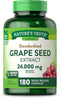 Nature's Truth Grape Seed Extract 24,000mg - 180 Capsules, Standardized Extract Supplement, Non-GMO & Gluten Free