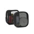 Patu Mesh Travel Toiletry Bag, Portable Shaving Washing Kits Organizer, Pack of 2 (Size S), Black