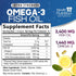Fish Oil 2400 mg with Omega-3, EPA & DHA - Triple Strength Omega Supplement - Natural Support for Immune, Heart & Brain Health - Nature's Lemon Flavor, Burpless, Wild Caught, Non-GMO - 180 Softgels