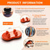 Manual Back Massager, Trigger Point Massage Tool for Neck, Shoulder, Back, Pelvis & Full Body, Pain Relief, Stretching