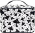Gothic Mushroom Makeup Bag - Large Opening Design Cosmetic Organizer for Travel with Brush Compartments