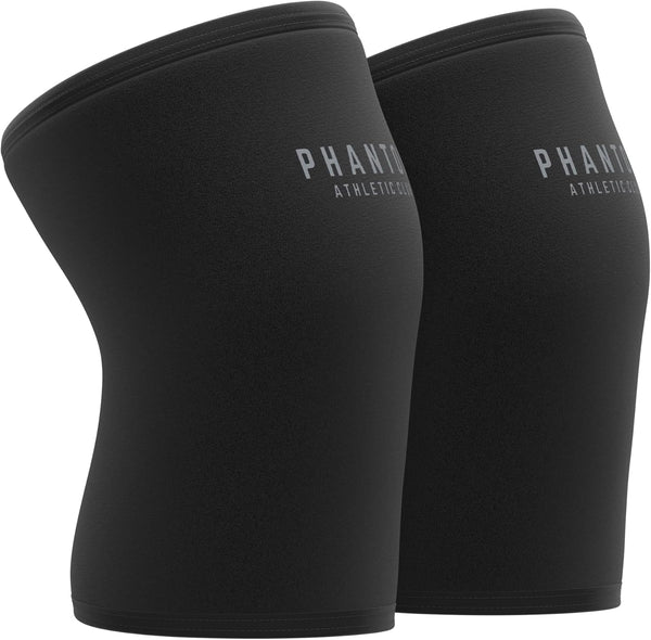 Phantom Athletic Club 7mm Compression Knee Sleeves for Weightlifting Support, Powerlifting Strength, Heavy Squats, Cross