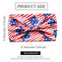 Olbye 4th of July Headbands - USA Patriotic Hair Accessories, American Flag Wide Knotted Turban Headband