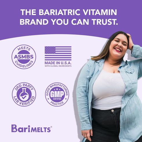 BariMelts Calcium Citrate with Vitamin D3 and Magnesium, 120 Smooth-Dissolving Tablets, 1 Month Supply