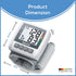Beurer Wrist Blood Pressure Machine with Adjustable Cuff, Automatic & Digital Monitor, 2x60 Memory Reading, XL LCD