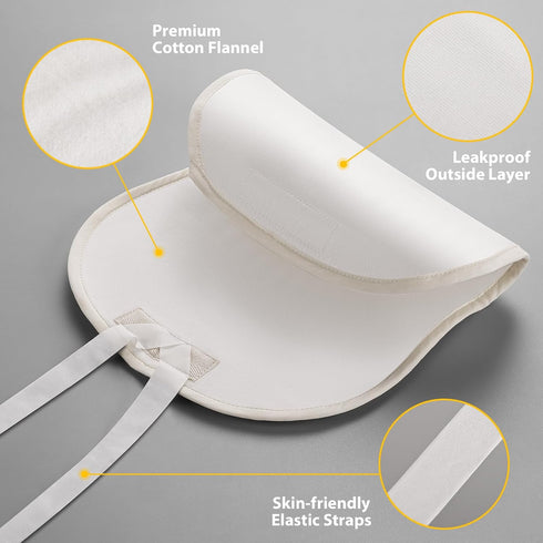 Pack Castor Oil Wrap for Stomach (Compress) - Premium Cotton Flannel Castor Oil Pads with Soft Straps for Liver Detox