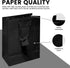 Novel Box Black Gift Bags with Handles, 10 Pack, 4.75x3.25x6.75 Inches, Small Paper Bulk Gift Bags
