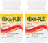 NaturesPlus Hema-Plex Iron - 60 Fast-Acting Softgels, Pack of 2, 85 mg Elemental Iron + Vitamin C - 40 Servings