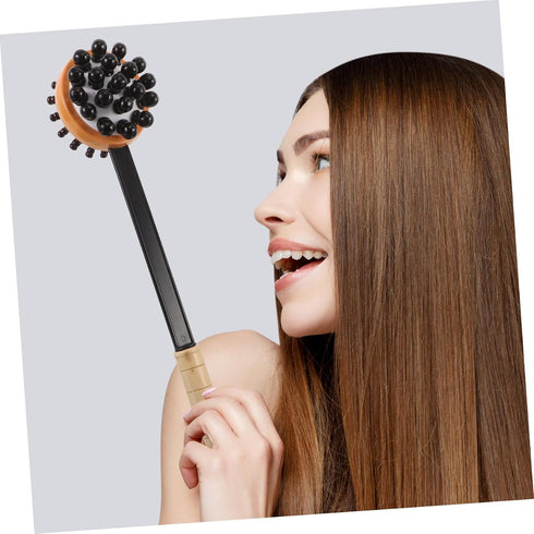 Hammer Mikinona Manual Massage for Body with Dual Head Tapping Lightweight Wooden Therapy Stick for Neck Back Waist