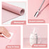 Subay Nail Art Table Mat, Soft Microfiber PU Leather Nail Hand Rest Cushion, Foldable Manicure Pad - Pink
