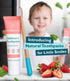 Wellnesse Kids Hydroxyapatite Toothpaste with Xylitol & Fluoride-Free - Natural Ingredients w/Strawberry Flavor - Suitable for Toddlers to Baby Kids Toddler - Sensory Friendly, Vegan & Cruelty-Free
