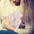 VOSAREA Warm Water Bag Silicone Hot Water Bottle Menstrual Electric Handwarmers Silicone Water Bottle Rabbit Hot Water