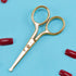 LIVINGO Professional Nose Hair Scissors - Multi-purpose Stainless Steel Rounded Tip Straight Blade, Facial Hair Beard
