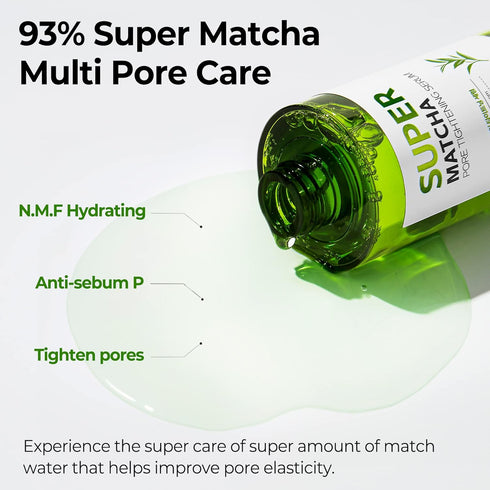 SOME BY MI Super Matcha Pore Tightening Serum, 1.69Oz, 50ml, Korean Skin Care for Sensitive Skin