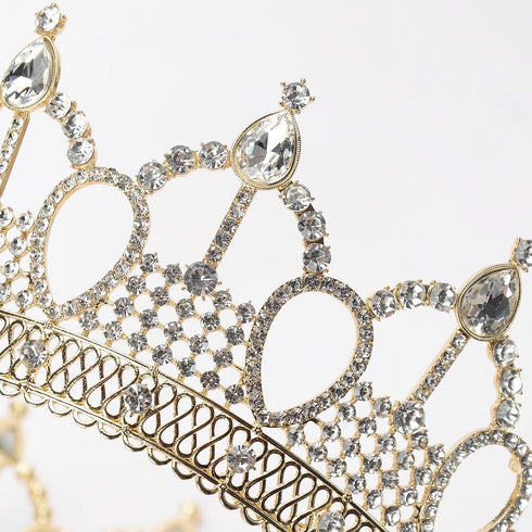 Royal Queen Crown for Women: Gold Birthday Crowns Crystal Cake Crown Topper Party Pageant Tiara Hair Accessories
