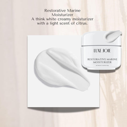 LuxeJoie Restorative Marine Moisturizer, 2 Ounces Face Cream