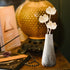 Set 4 ARTIBETTER Aromatherapy Diffuser Flowers of Natural Cotton Flower Reed Diffusers for Home Office Yoga Room