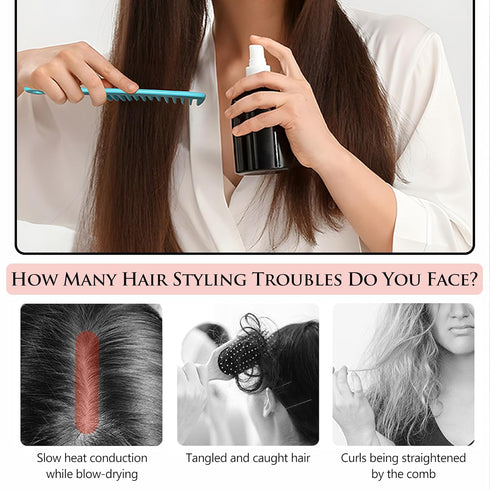 Wide Tooth Comb & Large Hair Detangling Comb, Durable Brush for Styling and Professional Hair Care