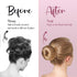 Women's Hair Bun Maker Tool - French Twist Fold Wrap Snap Accessories by Andlane (3 Blonde)