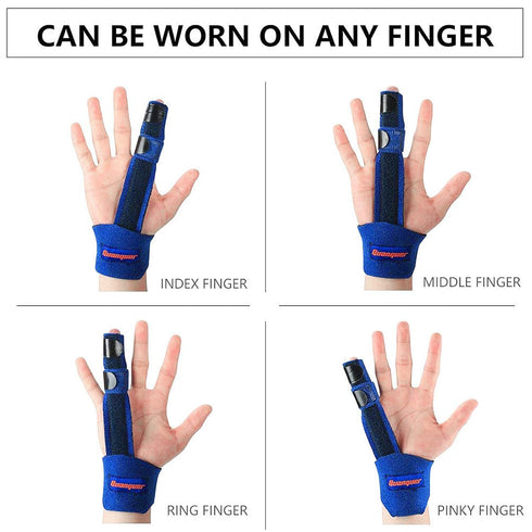 Quanquer Finger Extension Splint for Trigger Finger, Mallet Finger, Knuckle Immobilization, Pain Relief