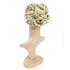 SWACC Short Messy Curly Dish Hair Bun Extension, Easy Stretch Combs, Clip in Ponytail, Beige/Blonde Mixed-24T613#
