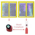 Nail Swatch Sticks with Ring - 100pcs Transparent Nail Color Display and Nail Art Supplies