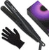 Mini Flat Iron, 0.7 Inch Mini Hair Straightener for Short Hair, Curls Bangs, Dual Voltage Travel Hair Straightener