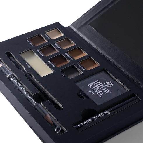 W7 Brow King Ultimate Eyebrow Kit - Professional Makeup Set for Shaping, Defining & Grooming