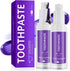 Smddx Purple Toothpaste for Teeth Whitening |Purples Teeth Whitening Kit |Stain Removal &