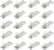 Skweawert 20 PCS AA/Double-Positive Negative-S Stainless Steel Metal Battery Spring Positive and Negative