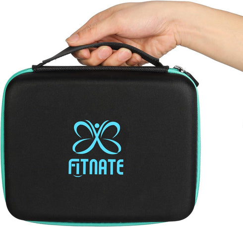 FITNATE Essential Oils Storage - Carrying Case for 30 Bottles, Holds 5ml, 10ml, 15ml with Labels (Sky Blue)