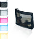 patu Widened Mini Zipper Mesh Bags, Size S, 5" x 4" x 2", 5 Pieces for Beauty Makeup Lipstick Organizer
