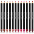 SHANY Dreamy Dozen Matte Lip Liner Set, Vegan Long-Lasting Professional Velvet Pencils, Pack of 12