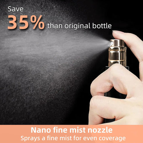 AC00SI Perfume atomiser, Magnetic Lid Refillable Perfume Bottle, Portable and Leak-proof, Bottom Fill, Suitable for Women and Men Travel and Gifts,5ml (Silver) by Aromamuse