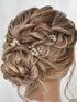Heread Pearl Bridal Hair Pins, Crystal Wedding Headpiece Hair Accessories for Women and Girls (Pack of 3)