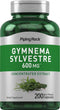 Piping Rock Gymnema Sylvestre Supplements 600 mg | 200 Capsules | Non-GMO, Gluten Free, Concentrated Herbal Extract