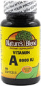 Nature's Blend Vitamin A 8,000 IU, 100 Softgels