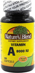 Nature's Blend Vitamin A 8,000 IU, 100 Softgels