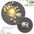 Yean Led Bride Wedding Hair Vine, Long Light Up Bridal Headband with Silver Crystal Accessories (100cm / 39.3inches)