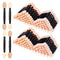 MORGLES 150Pcs Eyeshadow Applicators, Double Sided Eye Makeup Applicators Short Sponge Sticks with Box, Black