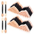 MORGLES 150Pcs Eyeshadow Applicators, Double Sided Eye Makeup Applicators Short Sponge Sticks with Box, Black