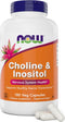 NOW Choline & Inositol, 180 Veg Capsules