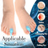 12Pcs Gel Toe Separators, Soft Toe Spacers for Pain Relief, Corrector for Overlapping Toes, White (8L+4S) (Blue)